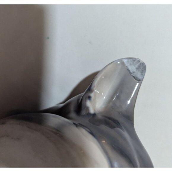 Royal Copenhagen Porcelain Cat Figure Gray Striped Danish figurine - Picture 6 of 7